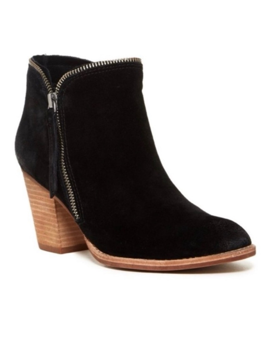 Dolce Vida Jana Black Suede Women's Ankle Boot with Side Zip